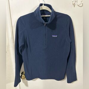 Navy blue zip up Patagonia fleece size medium